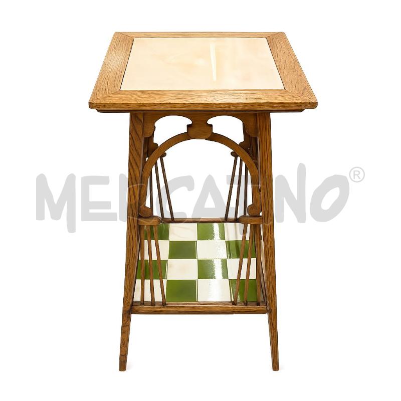 TAVOLINO STILE LIBERTY RIPIANO SCACCHI | Mercatino dell'Usato Roma torrevecchia 1