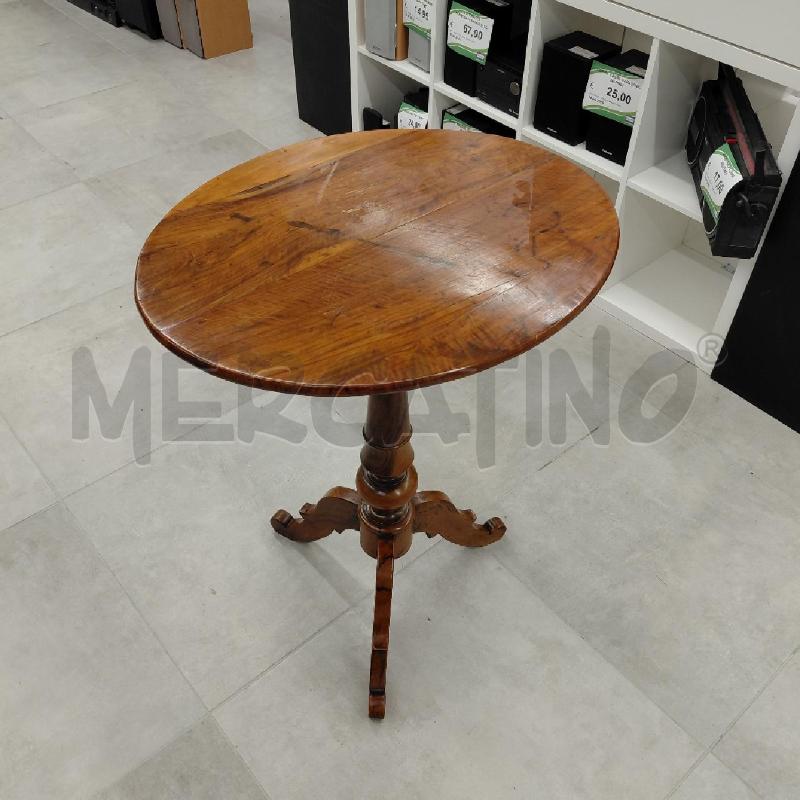 TAVOLINO TRIPODE LEGNO OVALE | Mercatino dell'Usato Roma torrevecchia 2