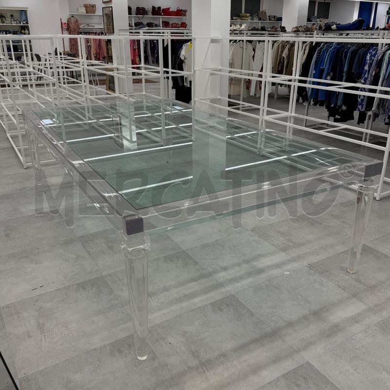 TAVOLO PLEXI 280X160 PIANO CRIST | Mercatino dell'Usato Roma torrevecchia 1