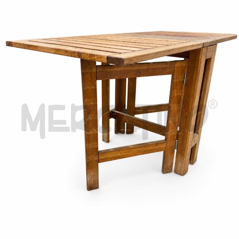 TAVOLO TEAK PIEGHEVOLE | Mercatino dell'Usato Roma torrevecchia 4