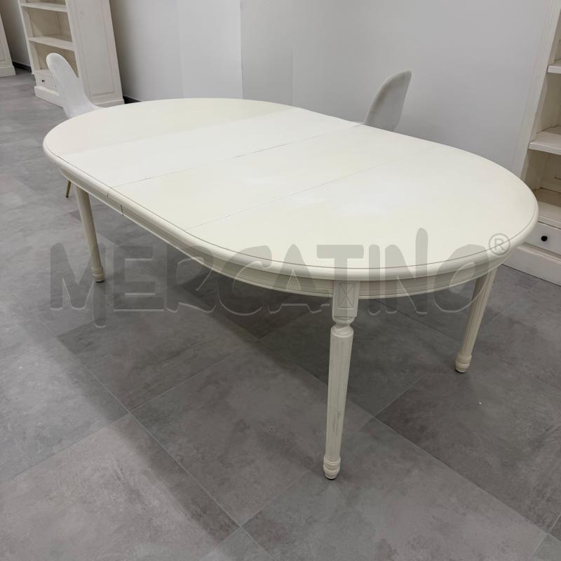 TAVOLO TONDO BIANCO MAISON DU MONDE+2PROLUNGHE DA 40CM | Mercatino dell'Usato Roma torrevecchia 1