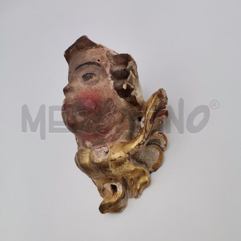 TESTA PUTTO LEGNO IMPERFEZIONI | Mercatino dell'Usato Roma torrevecchia 2