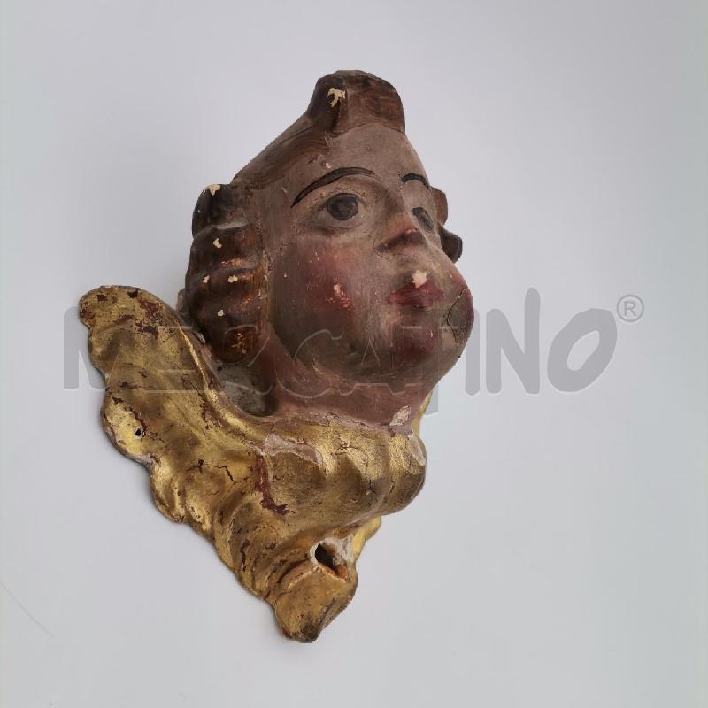 TESTA PUTTO LEGNO IMPERFEZIONI | Mercatino dell'Usato Roma torrevecchia 3