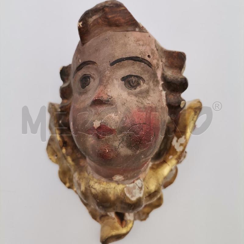 TESTA PUTTO LEGNO IMPERFEZIONI | Mercatino dell'Usato Roma torrevecchia 5