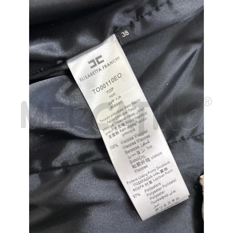 TOP ELISABETTA FRANCHI NERO FIOCCO | Mercatino dell'Usato Roma torrevecchia 5