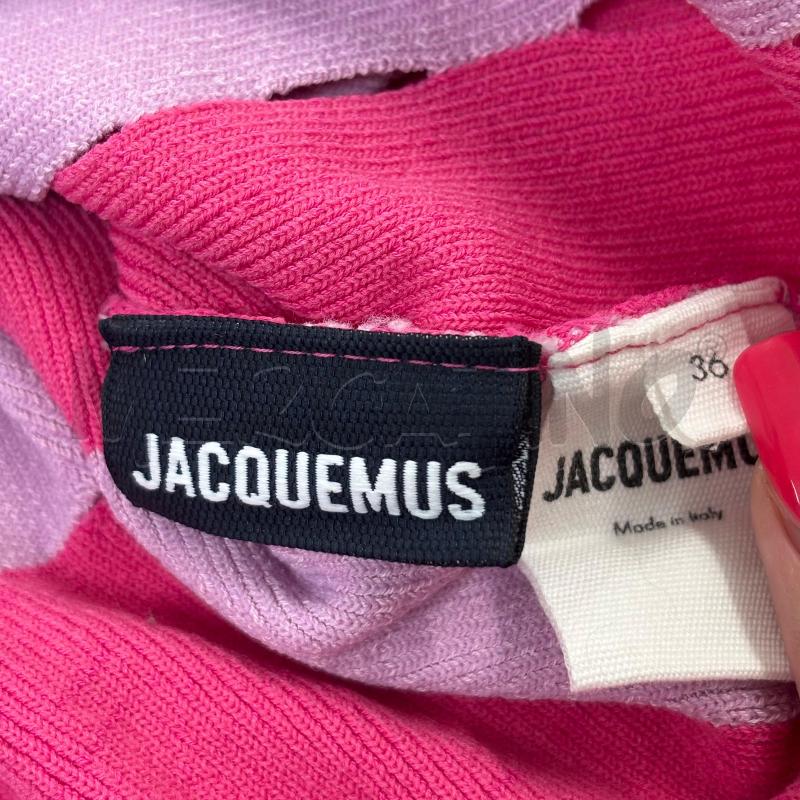 TOP JACQUEMUS LE MAILLE GELATO ROSA  | Mercatino dell'Usato Roma torrevecchia 4