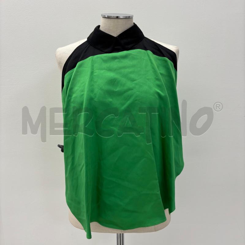 TOP KENZO VERDE COLLETTO NERO | Mercatino dell'Usato Roma torrevecchia 1