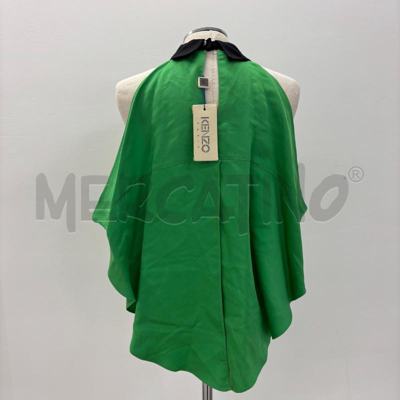 TOP KENZO VERDE COLLETTO NERO | Mercatino dell'Usato Roma torrevecchia 3