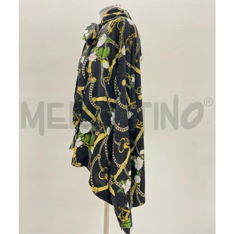 TOP LIUJO NERO MOTIVO CATENE E FIORI | Mercatino dell'Usato Roma torrevecchia 2