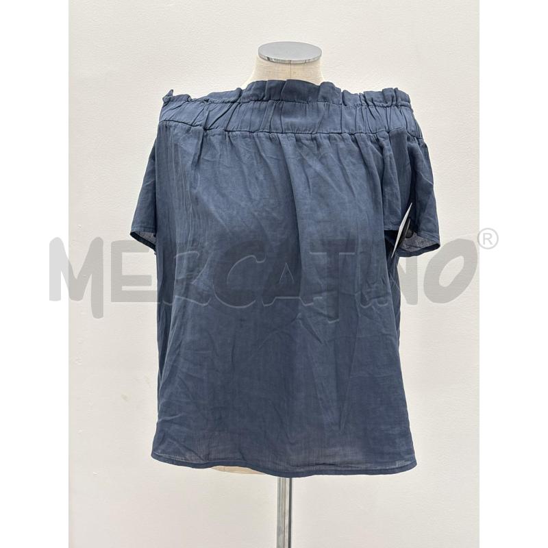 TOP MANILA GRACE BLU SPALLA ELASTICA | Mercatino dell'Usato Roma torrevecchia 1