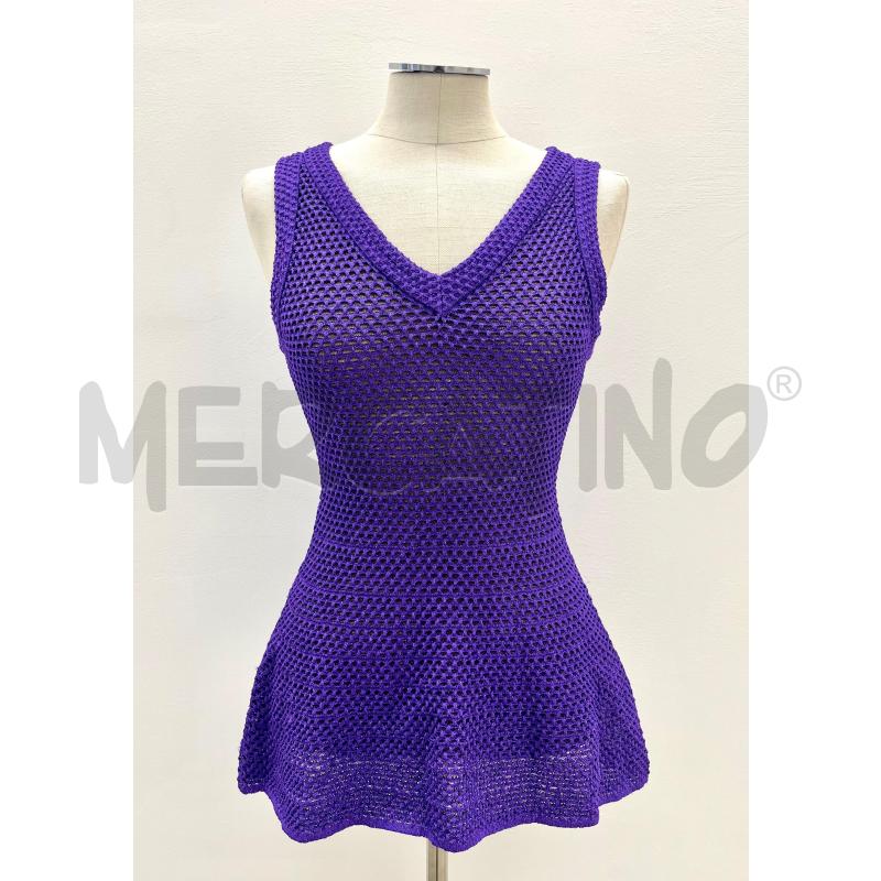 TOP MISSONI VIOLA TRAFORATO | Mercatino dell'Usato Roma torrevecchia 1