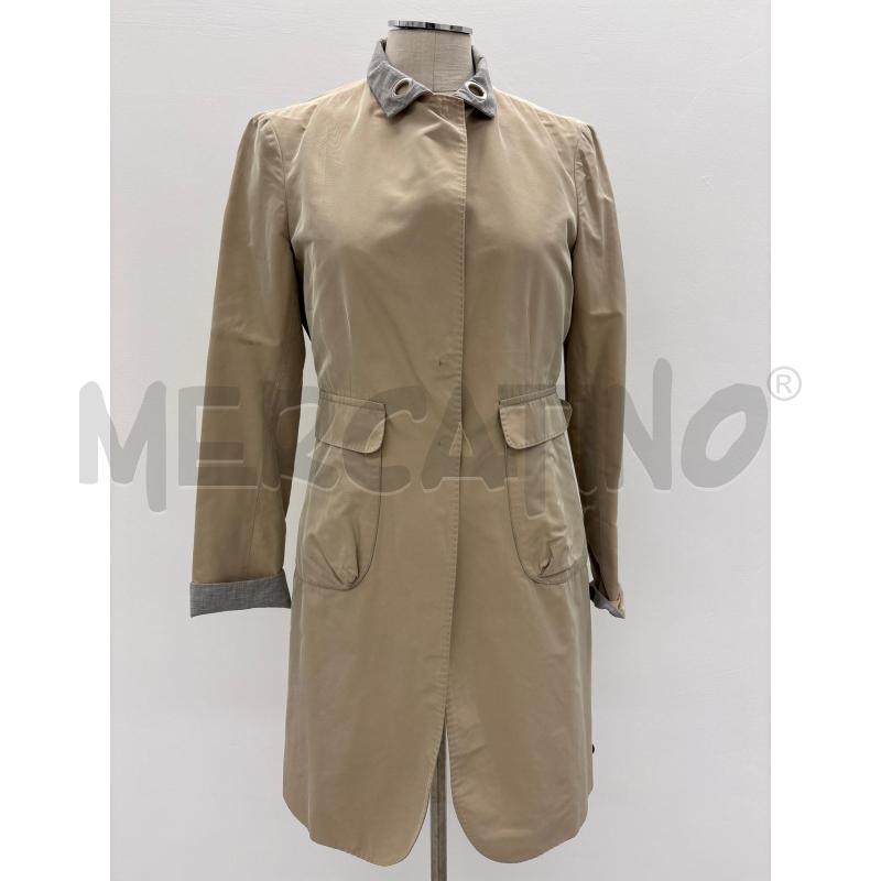 TRENCH BRUNELLO CUCINELLI BEIGE 2 BOTTONI | Mercatino dell'Usato Roma torrevecchia 1