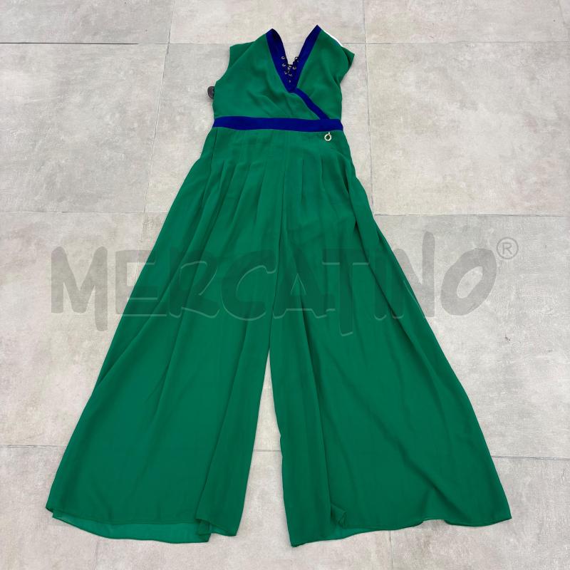TUTA D MANGANO VERDE PROFILI BLU | Mercatino dell'Usato Roma torrevecchia 1