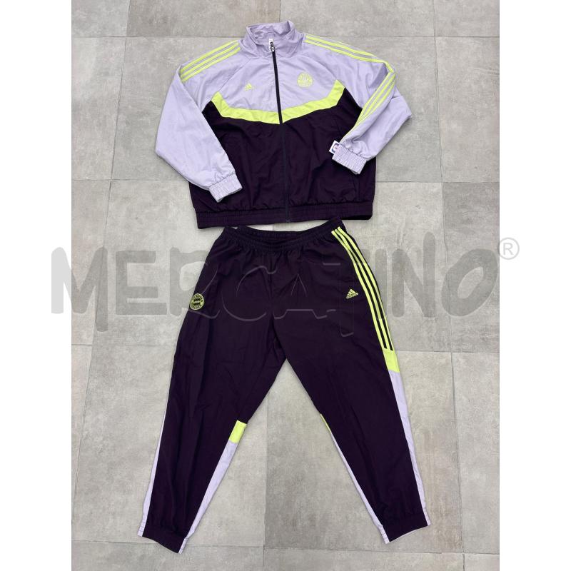 TUTA U COMPLETO ADIDAS BAYERN MONACO LILLA VERDE FLUO | Mercatino dell'Usato Roma torrevecchia 1