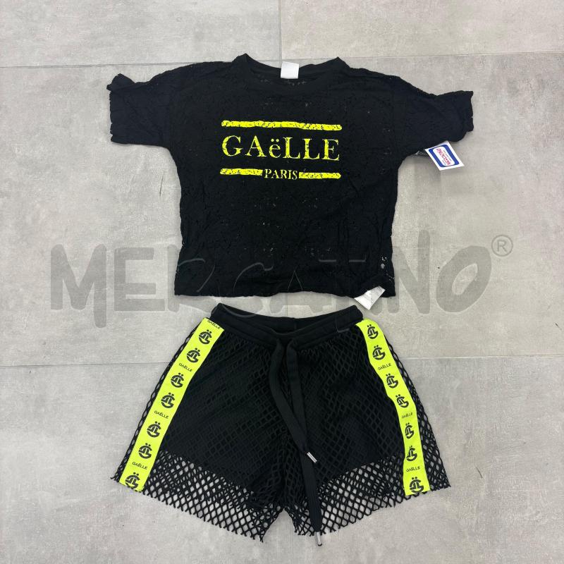 TWIN SET GAELLE NERO GIALLO FLUO | Mercatino dell'Usato Roma torrevecchia 1