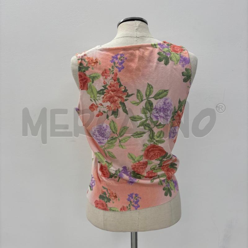 TWIN SET LUISA SPAGNOLI ROSA FIORI VIOLA ROSSI | Mercatino dell'Usato Roma torrevecchia 3