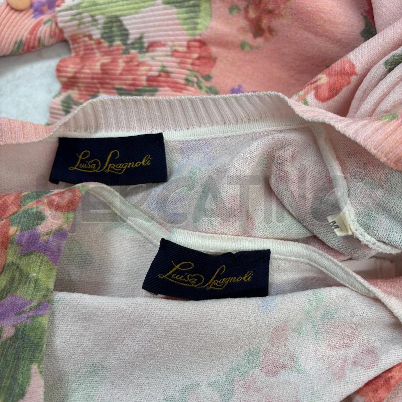TWIN SET LUISA SPAGNOLI ROSA FIORI VIOLA ROSSI | Mercatino dell'Usato Roma torrevecchia 5