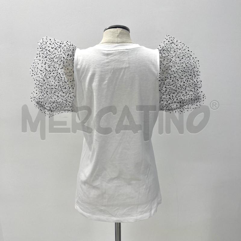 T SHIRT ANIYE BY BIANCA SPALLE TULLE POIS NERI  | Mercatino dell'Usato Roma torrevecchia 3