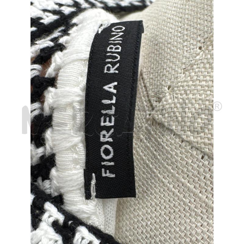 T SHIRT D FIORELLA RUBINO RICAMI BIANCO NERO COTONE | Mercatino dell'Usato Roma torrevecchia 4