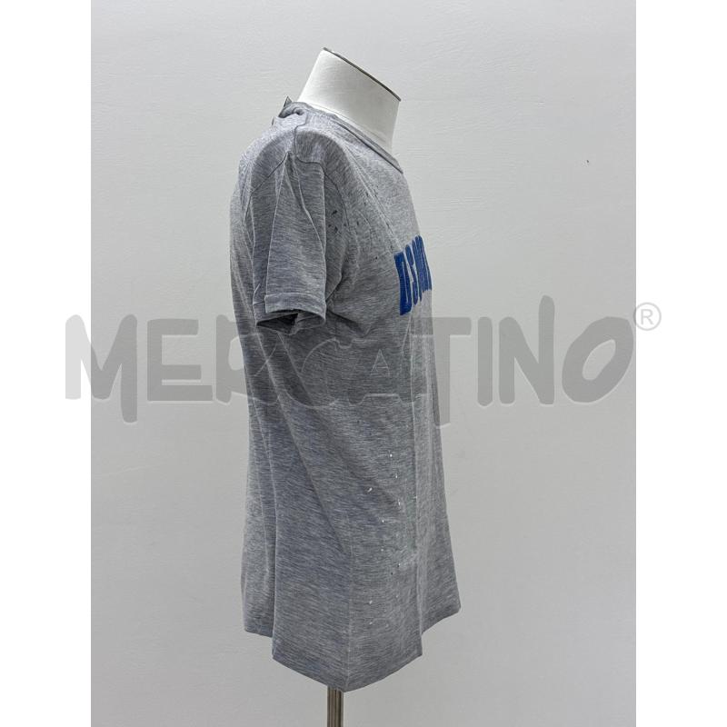 T SHIRT U DSQUARED2 GRIGIA SCRITTA BLU | Mercatino dell'Usato Roma torrevecchia 2