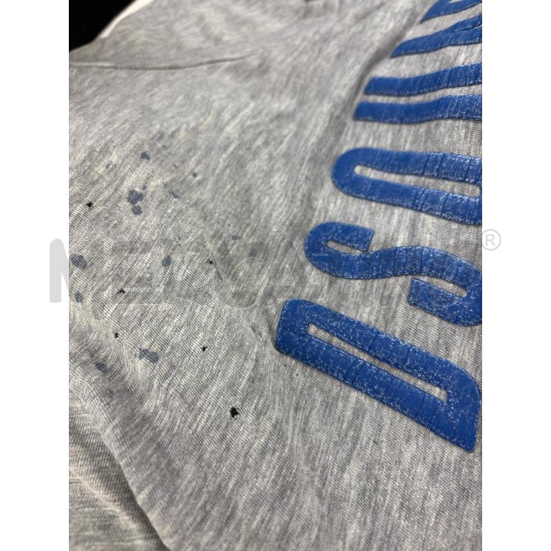 T SHIRT U DSQUARED2 GRIGIA SCRITTA BLU | Mercatino dell'Usato Roma torrevecchia 5