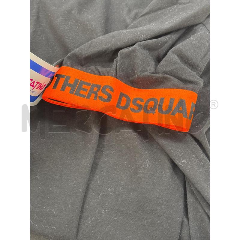 T SHIRT U DSQUARED2 NERA MANICA FASCIA ARANCIONE | Mercatino dell'Usato Roma torrevecchia 4