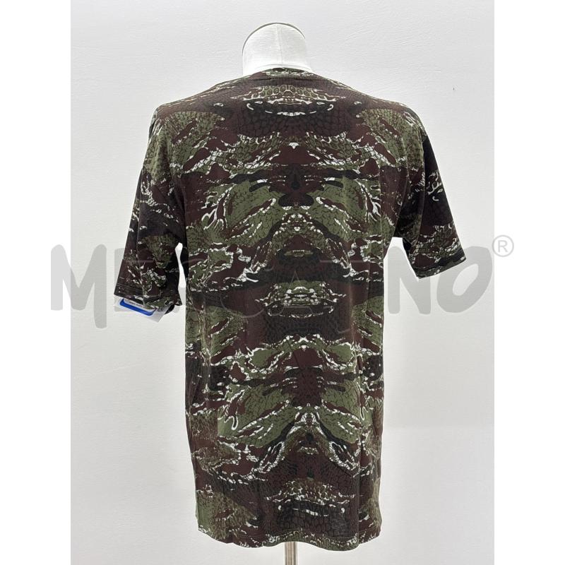 T SHIRT U MARCELO BURLON MARRONE VERDE TESCHIO SERPENTI | Mercatino dell'Usato Roma torrevecchia 3