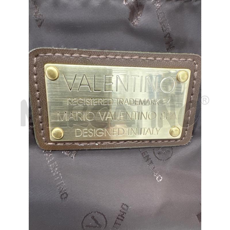 VALIGIA MARIO VALENTINO MARRONE ALCANTARA | Mercatino dell'Usato Roma torrevecchia 4