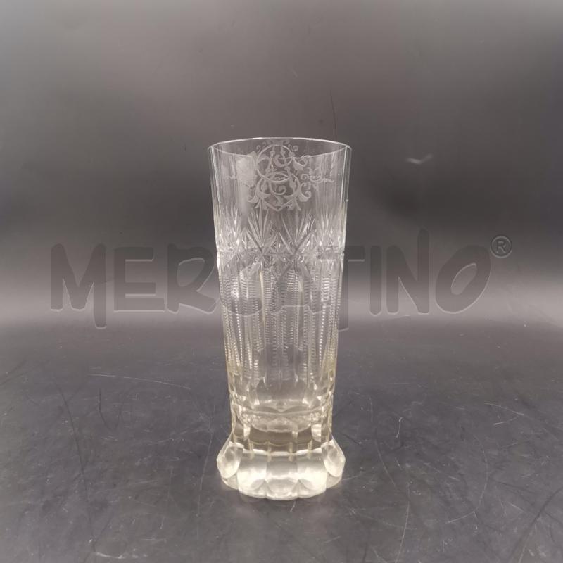 VASO CRIST LAVORATO INIZIALI 1/4 | Mercatino dell'Usato Roma torrevecchia 1