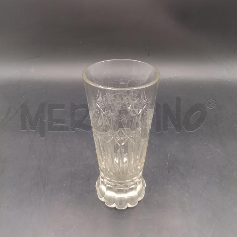 VASO CRIST LAVORATO INIZIALI 1/4 | Mercatino dell'Usato Roma torrevecchia 2