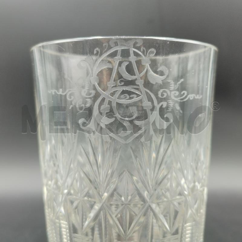 VASO CRIST LAVORATO INIZIALI 1/4 | Mercatino dell'Usato Roma torrevecchia 4