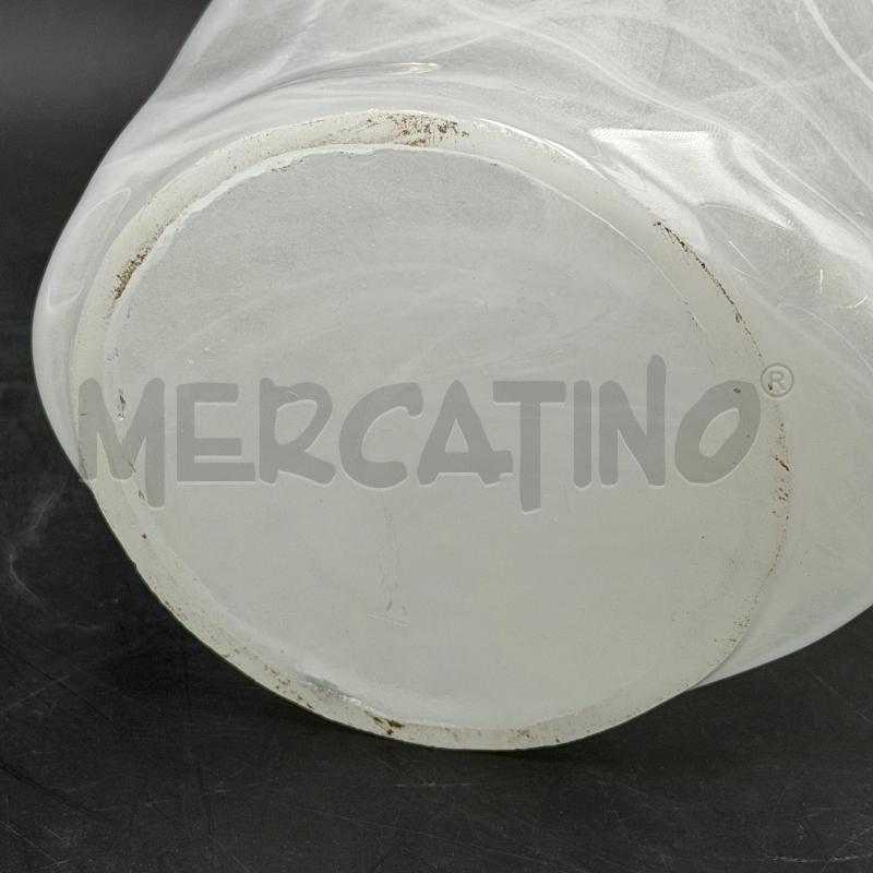 VASO MURANO FAZZOLETTO GIALLO BIANCO | Mercatino dell'Usato Roma torrevecchia 5