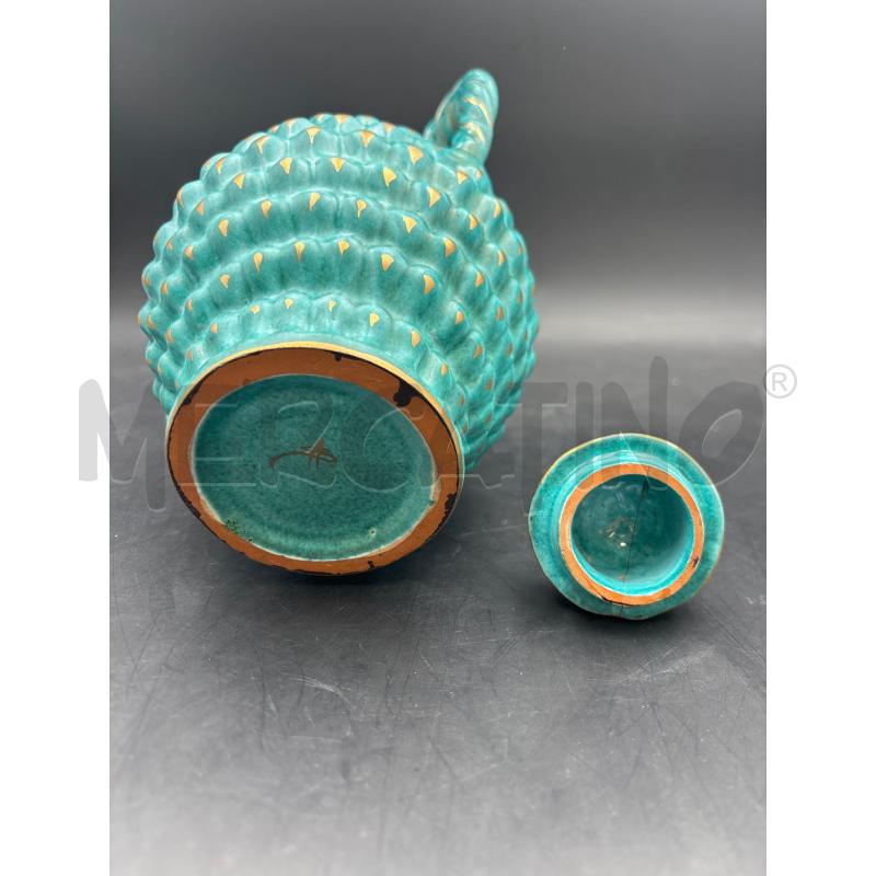 VASO POTICHE MANICI VERDE ACQUA ORO DA RIV | Mercatino dell'Usato Roma torrevecchia 3