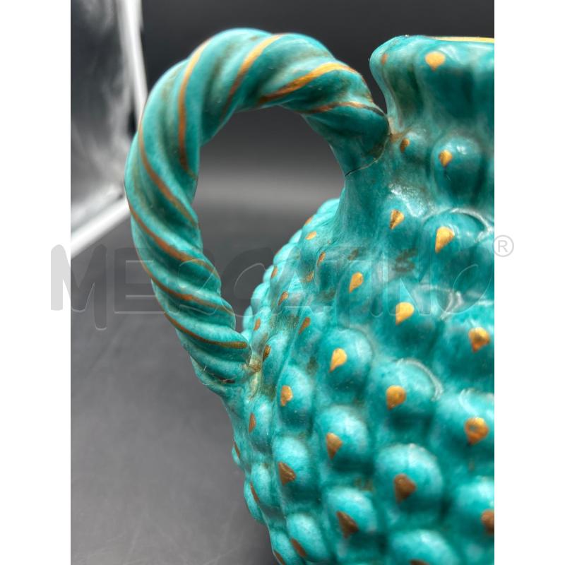 VASO POTICHE MANICI VERDE ACQUA ORO DA RIV | Mercatino dell'Usato Roma torrevecchia 4