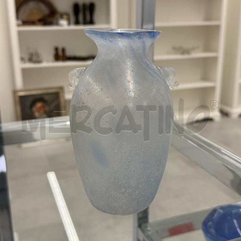VASO VETRO SCAVO MURANO | Mercatino dell'Usato Roma torrevecchia 1
