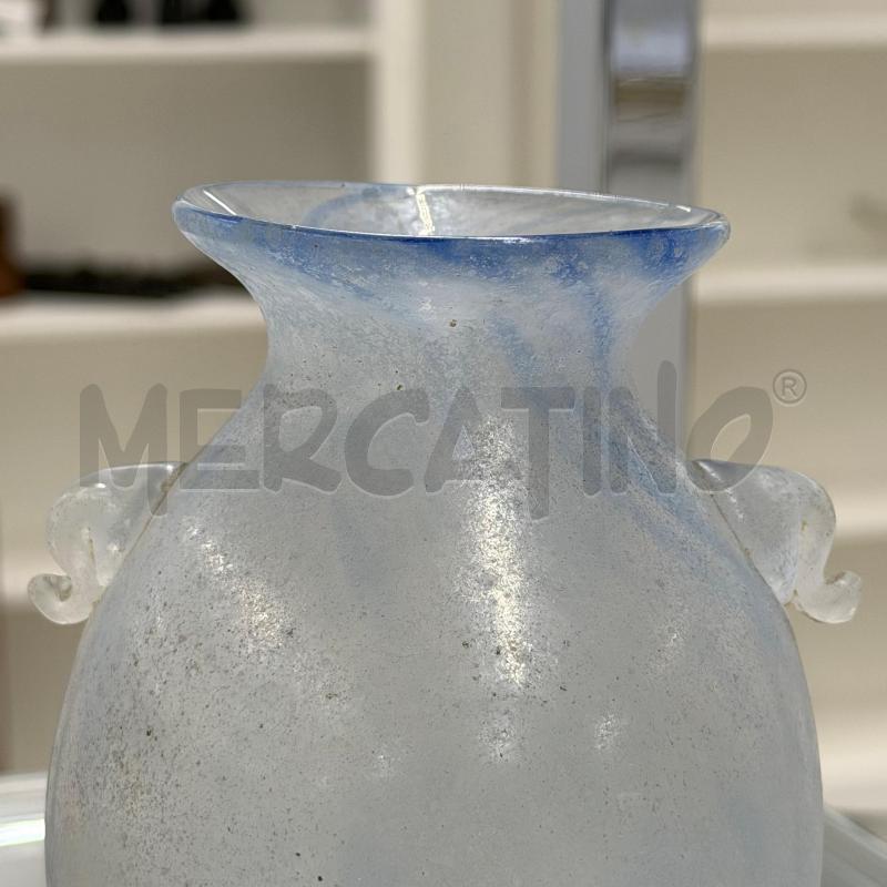 VASO VETRO SCAVO MURANO | Mercatino dell'Usato Roma torrevecchia 2