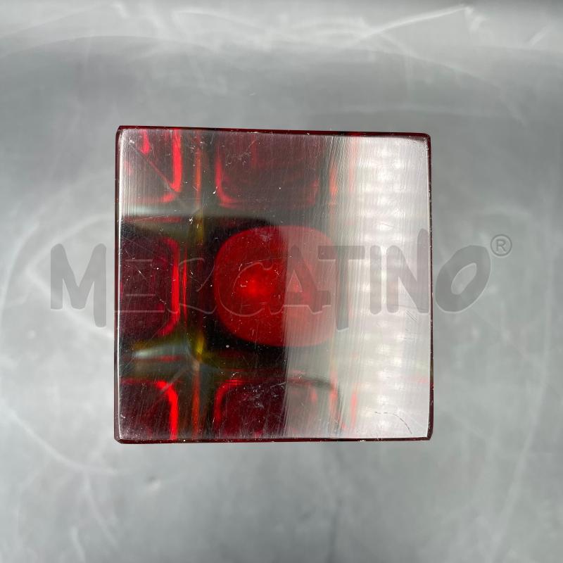 VASO VETRO SOMMERSO ROSSO PICCOLA SBECCATURA | Mercatino dell'Usato Roma torrevecchia 5