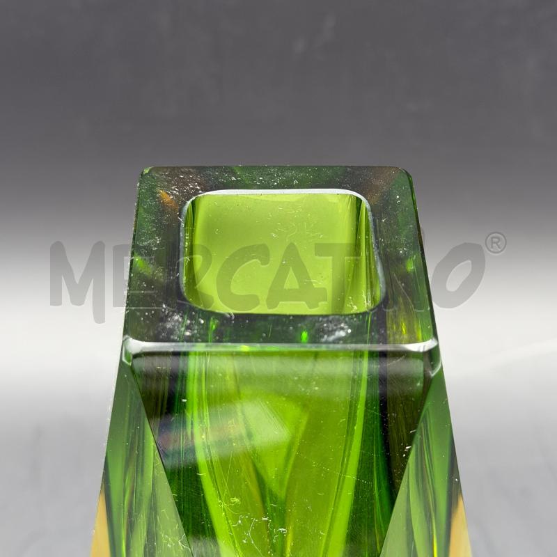 VASO VETRO SOMMERSO VERDE PICCOLA SBECCATURA | Mercatino dell'Usato Roma torrevecchia 2