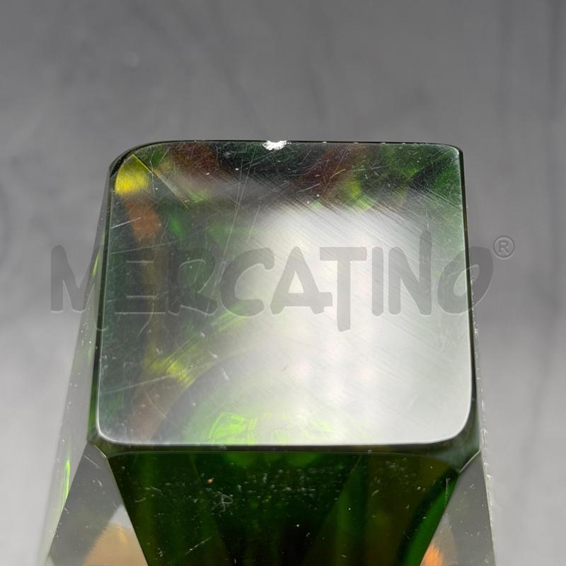 VASO VETRO SOMMERSO VERDE PICCOLA SBECCATURA | Mercatino dell'Usato Roma torrevecchia 4