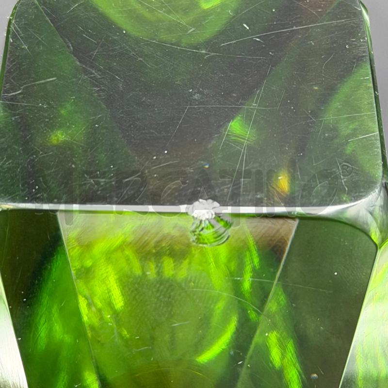 VASO VETRO SOMMERSO VERDE PICCOLA SBECCATURA | Mercatino dell'Usato Roma torrevecchia 5