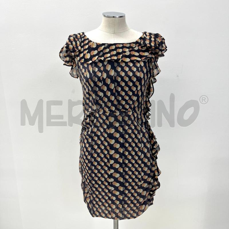 VESTITO ADELE FADO NERO POIS ARANCIO BEIGE  | Mercatino dell'Usato Roma torrevecchia 1