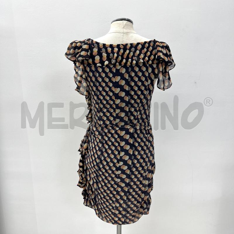 VESTITO ADELE FADO NERO POIS ARANCIO BEIGE  | Mercatino dell'Usato Roma torrevecchia 3
