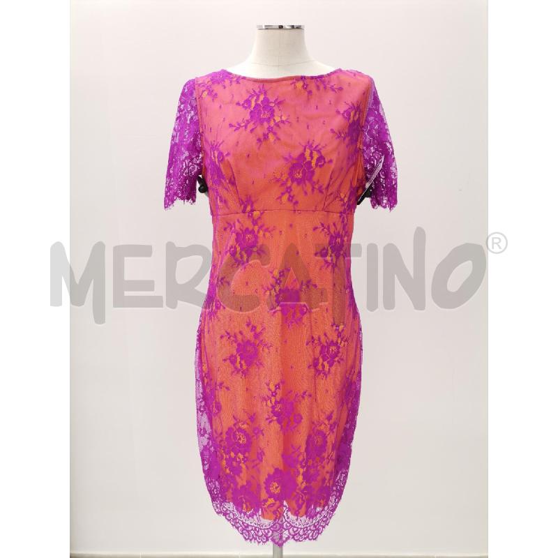 VESTITO CHRISTIE A PORTER FUCSIA TRAFORATO INT ARANCIO | Mercatino dell'Usato Roma torrevecchia 1