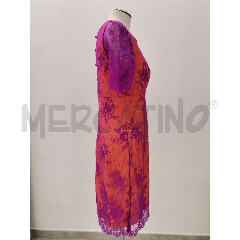 VESTITO CHRISTIE A PORTER FUCSIA TRAFORATO INT ARANCIO | Mercatino dell'Usato Roma torrevecchia 3