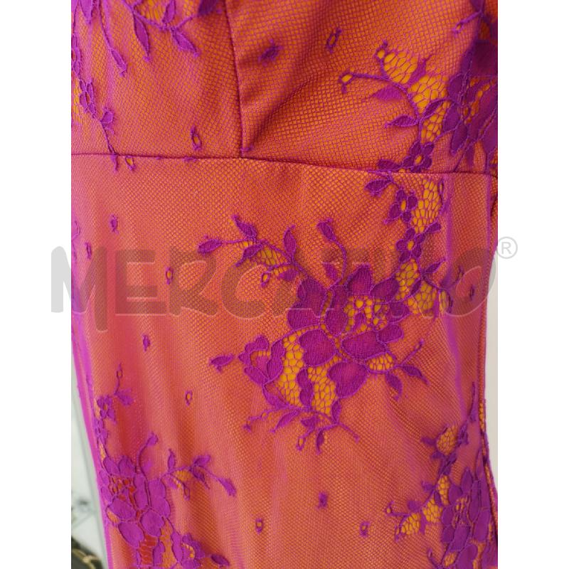 VESTITO CHRISTIE A PORTER FUCSIA TRAFORATO INT ARANCIO | Mercatino dell'Usato Roma torrevecchia 4