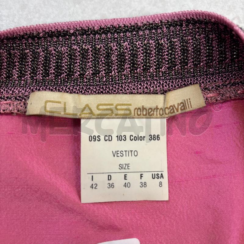 VESTITO CLASS ROBERTO CAVALLI ROSA  | Mercatino dell'Usato Roma torrevecchia 4