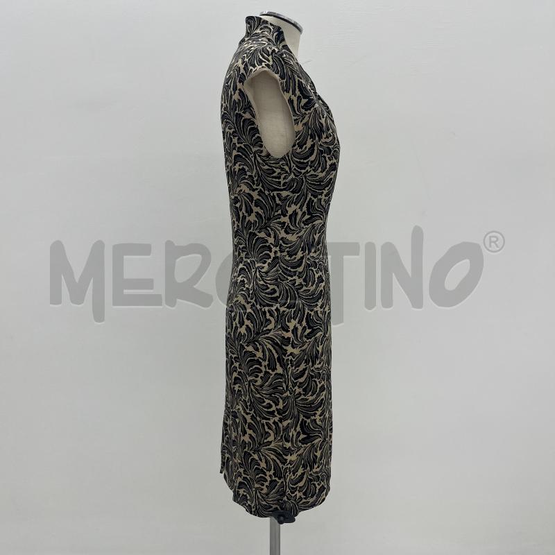 VESTITO DONNA HOSS INTROPIA SETA FANTASIA NERO BEIGE  | Mercatino dell'Usato Roma torrevecchia 2