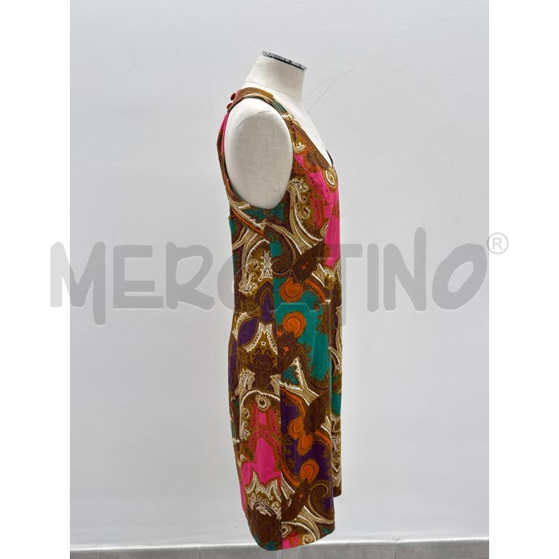 VESTITO DONNA MARELLA MOTIVO FUSCIA E MARRONE | Mercatino dell'Usato Roma torrevecchia 2