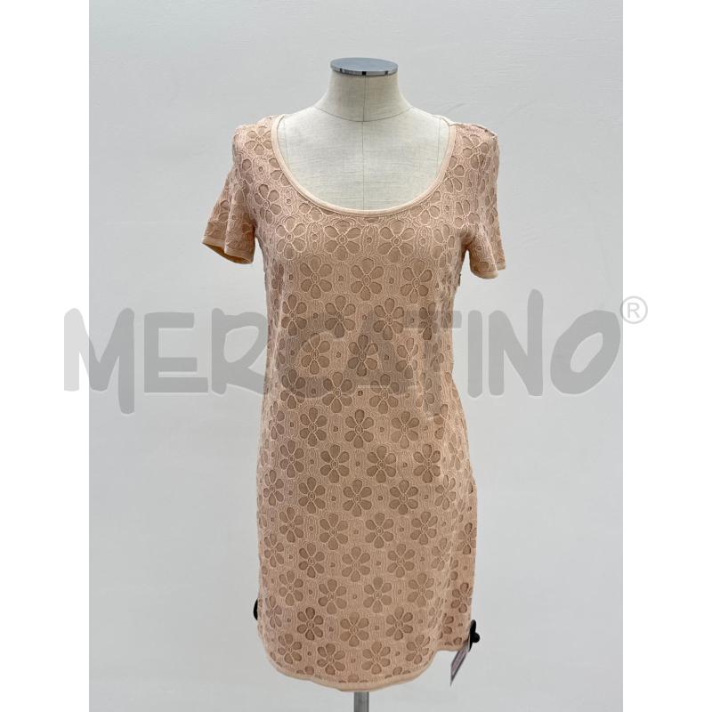 VESTITO DONNA PATRIZIA PEPE BEIGE FIORI RICAMATI | Mercatino dell'Usato Roma torrevecchia 1