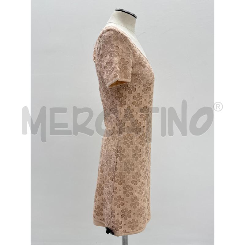 VESTITO DONNA PATRIZIA PEPE BEIGE FIORI RICAMATI | Mercatino dell'Usato Roma torrevecchia 2